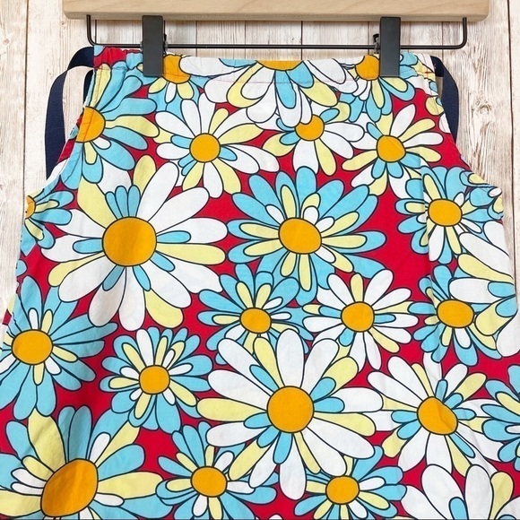 Hanna Andersson Mod Daisy Print Pillowcase Sleeveless Dress Size 6/7 Girls - Picture 2 of 11